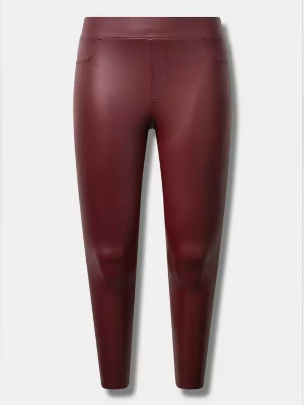 Full-Length Faux Leather Legging